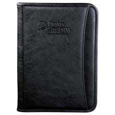 Dura-Hyde Refillable Zippered Padfolio - 8 1/2" x 11"