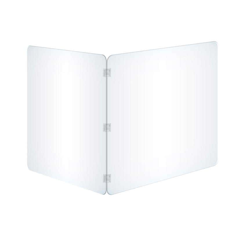 23-1/2" x 31-1/2" 2-Panel Acrylic Desk Shield