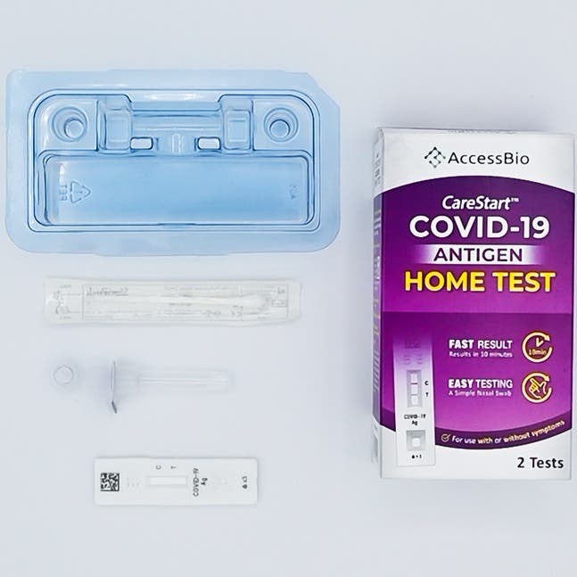 AccessBio CareStart COVID-19 Antigen Home Test - 2 Tests per Box (priced per test)