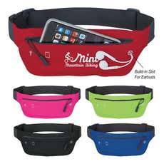 Lycra Running Fanny Pack with Ear Bud Slot