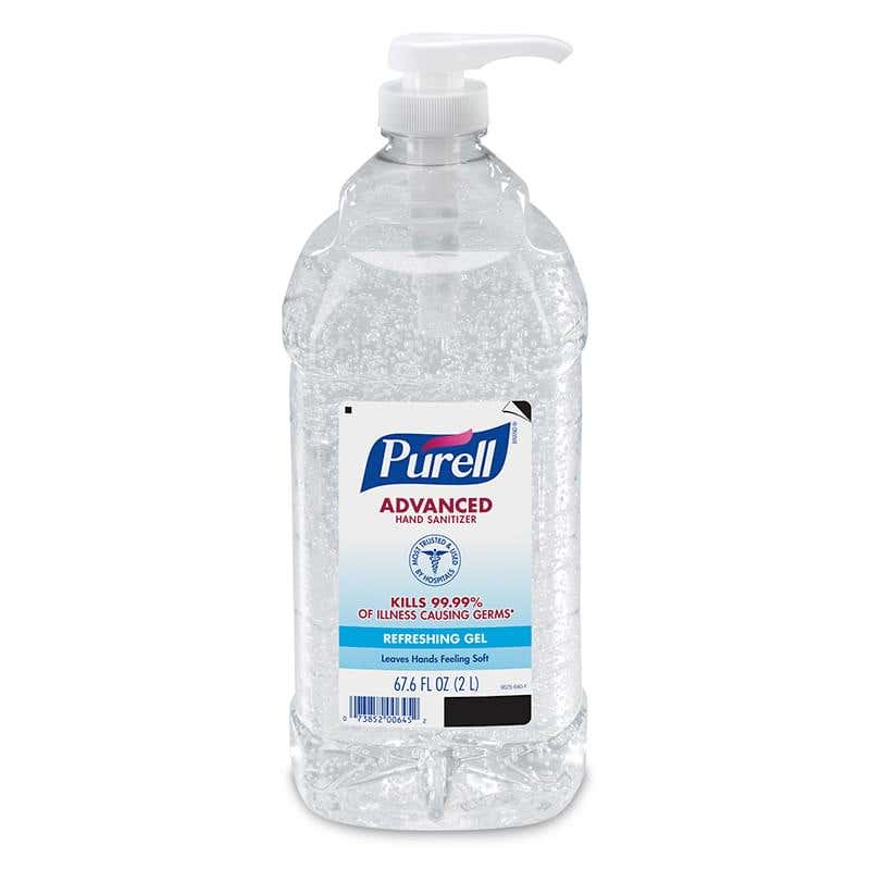 Purell Sanitizer in Bottle with Pump - 2 Liter