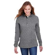 J America Quilted Snap Pullover - Women