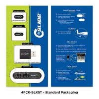 C-Slide Webcam Cover, Mic Block, USB Data Blocker and Cable Organizer Set