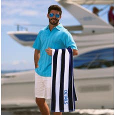 Cotton Terry Velour Striped Beach Towel - 35" x 60"