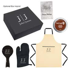 Cooking Gift Set with Apron, Oven Mitt, Spoon Rest and Cajun Spices