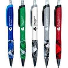 Plaid Cardigan Retractable Pen