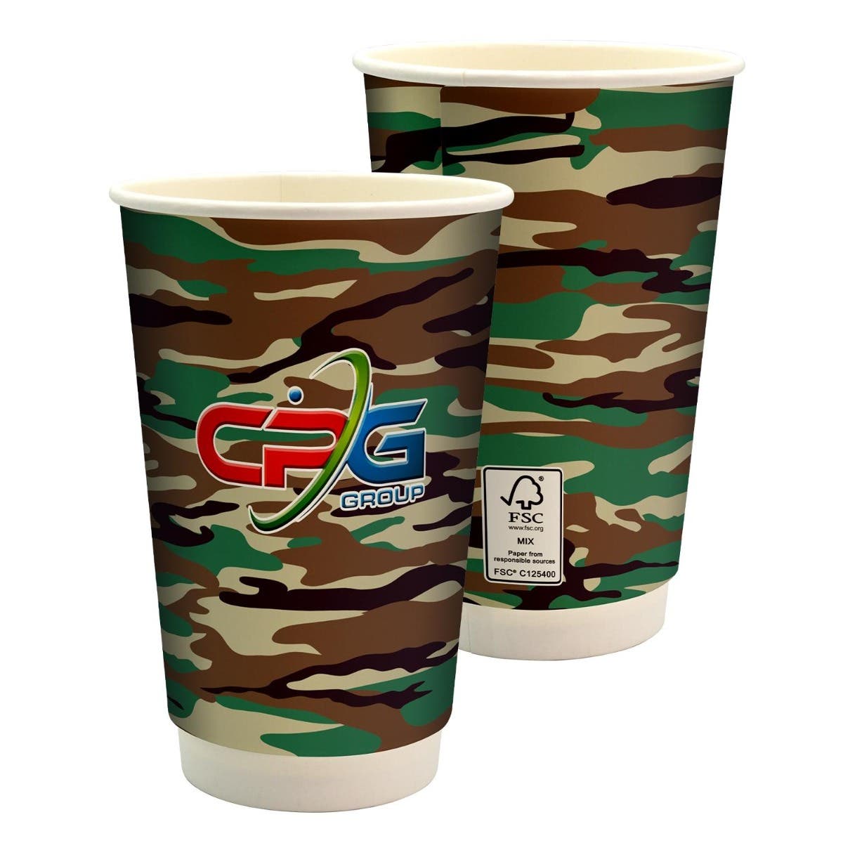 16 oz. Camo Paper Cup