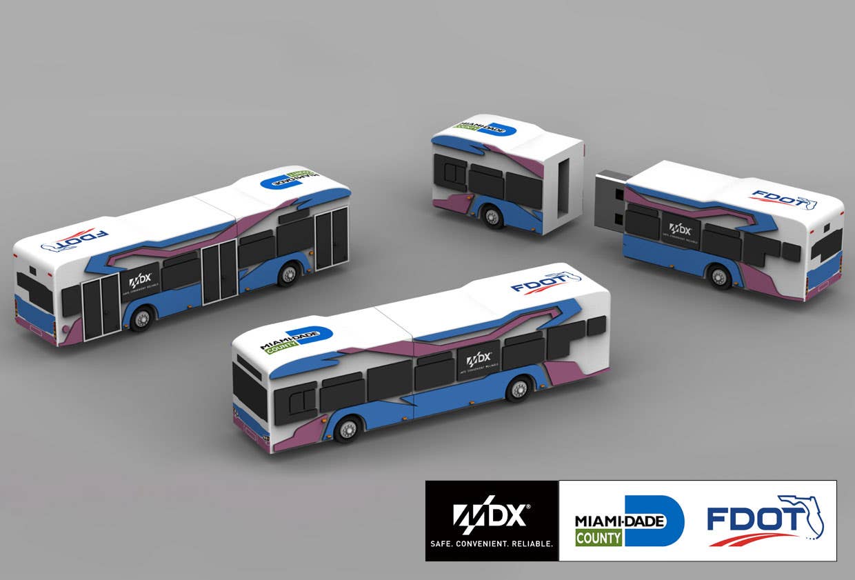 City Bus Shaped USB