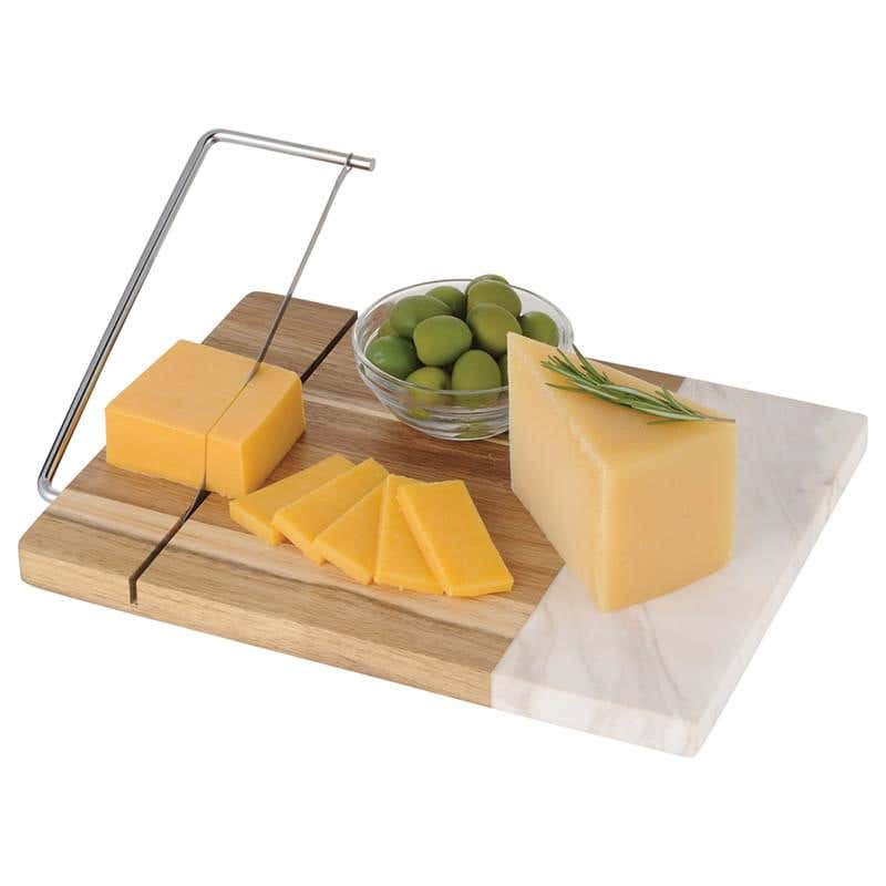 Acacia Wood Cutting Board with Cheese Slicer