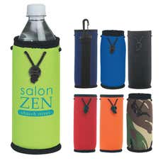 20 oz. Bottle Insulator with Drawstring and Swivel Clip