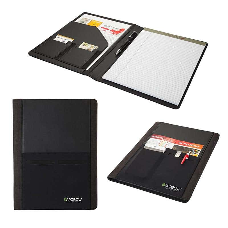 Conference Padfolio with Smartphone Pocket - 9 3/8" x 12 3/8"