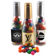 Gumballs in Plastic Champagne Bottle 8"