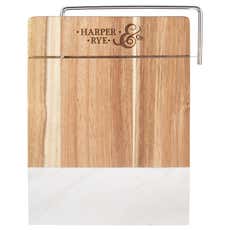 Acacia Wood Cutting Board with Cheese Slicer