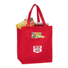 Zippered Insulated Grocery Tote - 13" x 15" x 9"