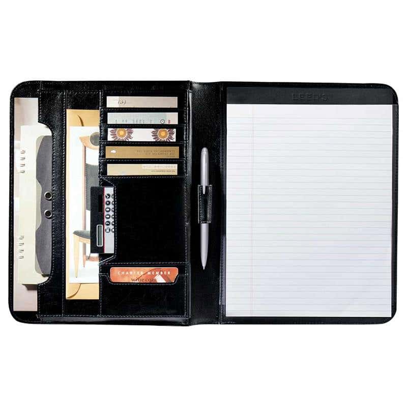 Italian Leather Writing Padfolio - 11" x 8 1/2"