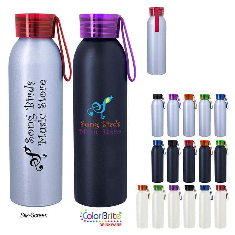 22 oz. Aluminum Water Bottle with Easy Carry Handle