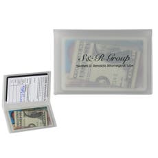 3-7/8" x 2-5/8" Fold-Over Vaccination Card Holder