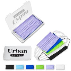 Antimicrobial Storage Case with 5 Disposable Face Masks