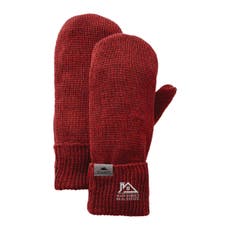 Roots73 Heather Fleece-Lined Rib Knit Cuffed Mittens