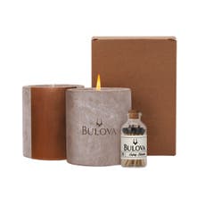 12 oz. Concrete Candle and Safety Matches Gift Set