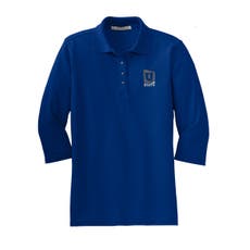 Port Authority® Silk Touch™ 3/4-Sleeve Polo Shirt - Women