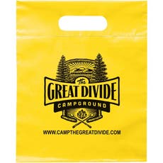 Die-Cut Handle Plastic Bag - 9 1/2" x 12"