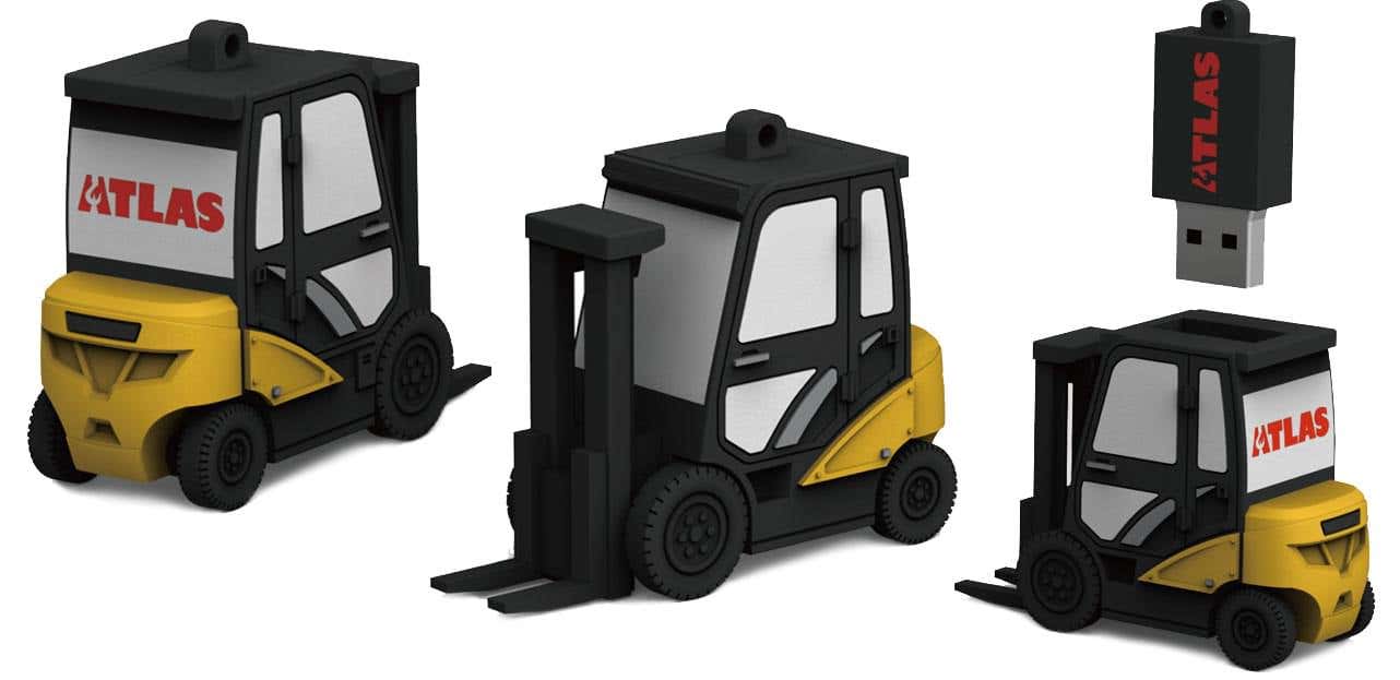 Custom Shaped Forklift USB