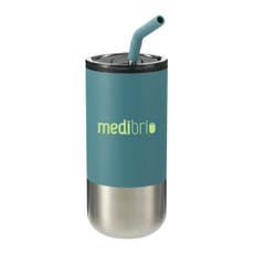 16 oz. Insulated Stainless Steel Tumbler with Straw