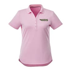 Women's Polyester Mesh 3-Button Placket Performance Polo Shirt