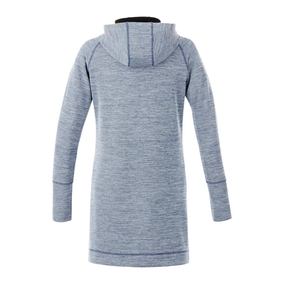 Performance Knit Tunic Full Zip Hoodie with Thumb Holes - Women