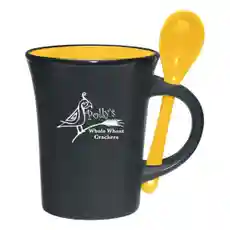 8 oz. Two-Tone Mug with Matching Spoon